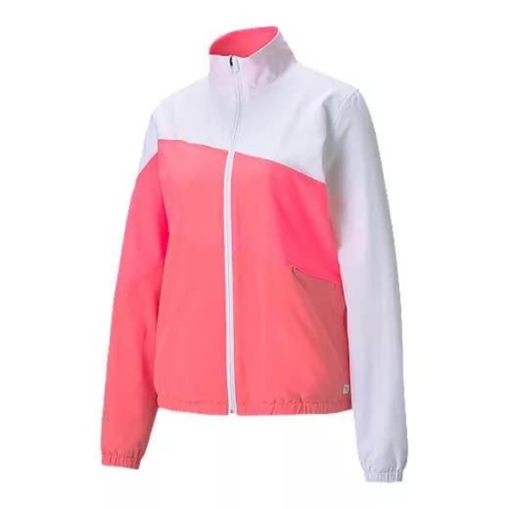 BRAND NEW women puma peach track golf jacket size M